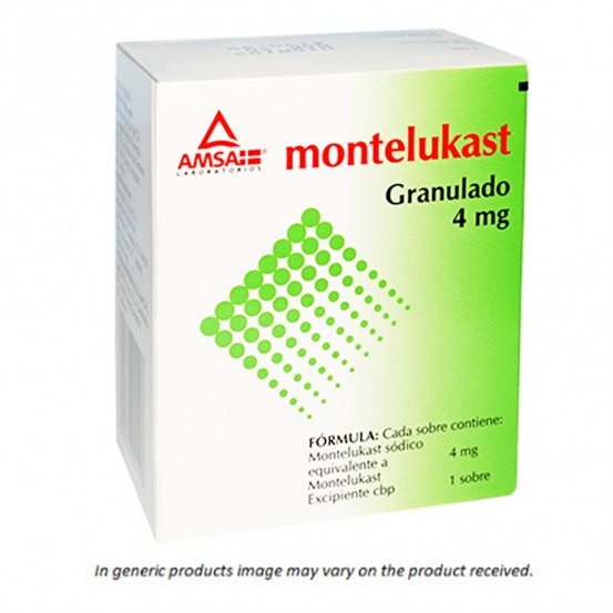 Singulair Montelukast generic 4 mg 10 envelopes