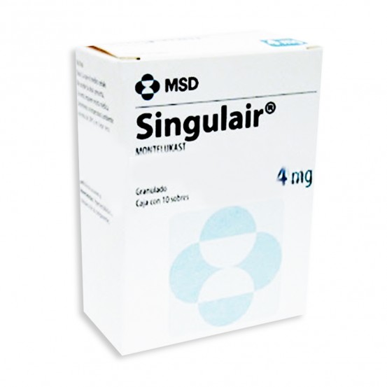 Singulair Ped 4 mg Montelukast  granulated 10 envelopes
