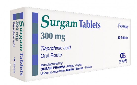 Surgam tiaprofenic acid  300 mg 30 Tabs