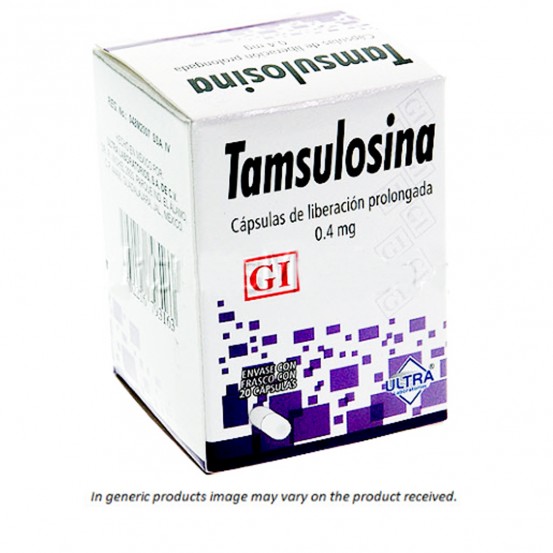 Tamsulosin  Generic 0.40 mg 20 Caps