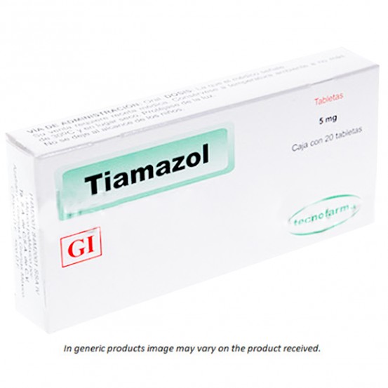 Tapazole Tiamazol Generic 5 mg 40 tabs