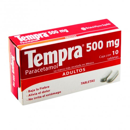 Tempra Paracetamol Generic 500 mg 10 tabs