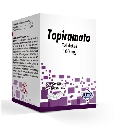Topamax Topiramate Generic 100 mg 20 Caps