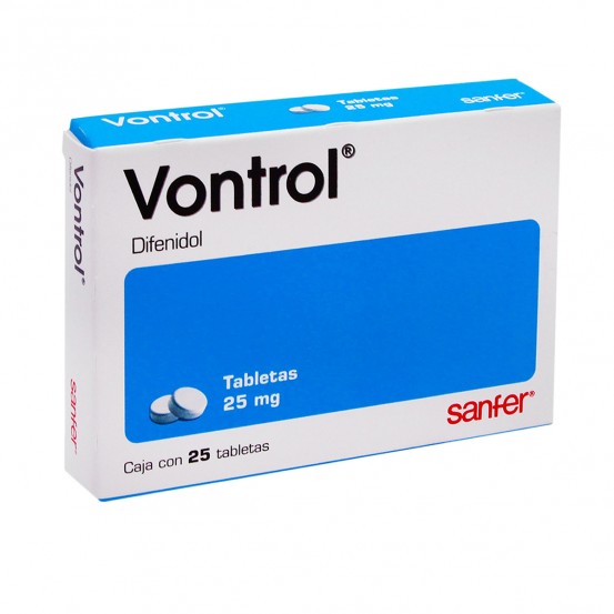 Vontrol Diphenidol 25 mg 25 Tabs