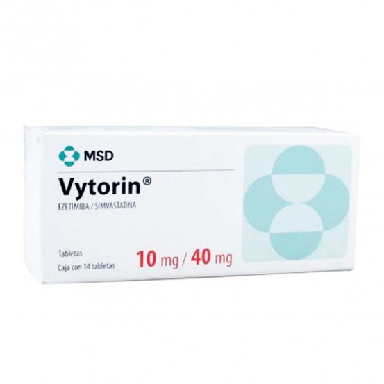 Vytorin Ezetimibe Simvastatin 10/40 mg 14 Tabs