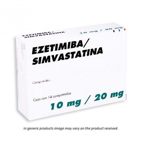 Vytorin Ezetimibe Simvastatin Generic 10/20 mg 14 tabs