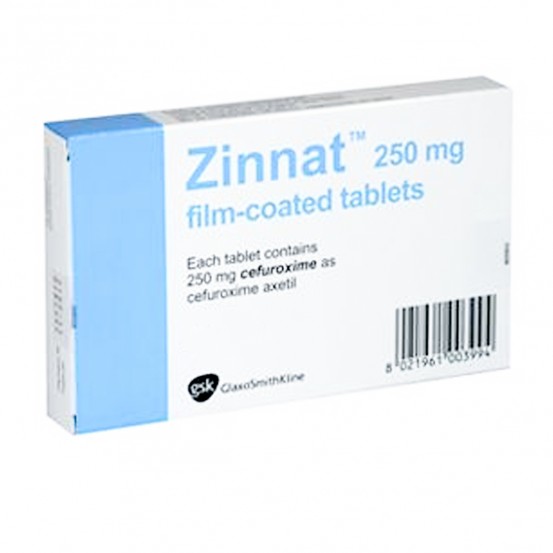 Zinnat Cefuroxime Axetil 250 mg 14 Tabs