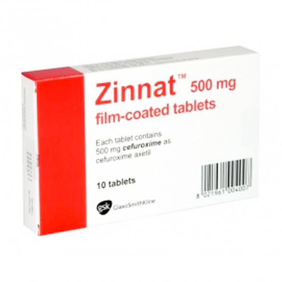 Zinnat Cefuroxime Axetil 500 mg 10 Tabs