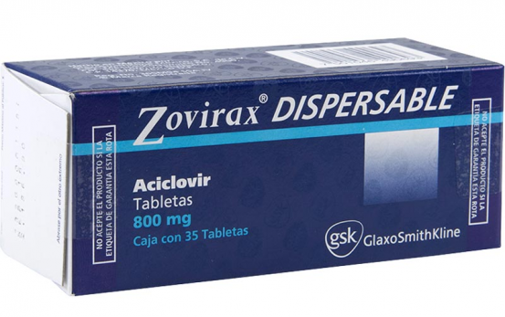 Zovirax Acyclovir 800 mg 35 Tabs Dispersible